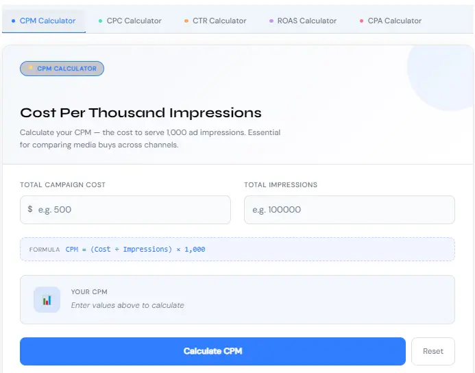 CPM Calculator