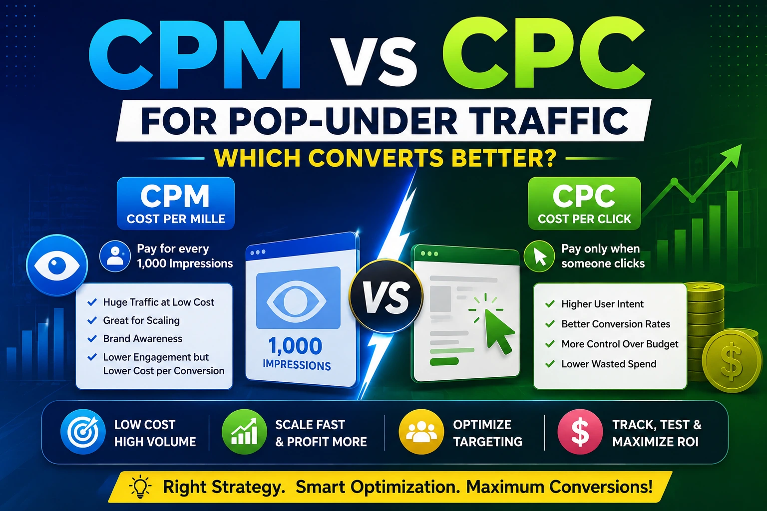 CPM vs CPC for Pop-Under Traffic