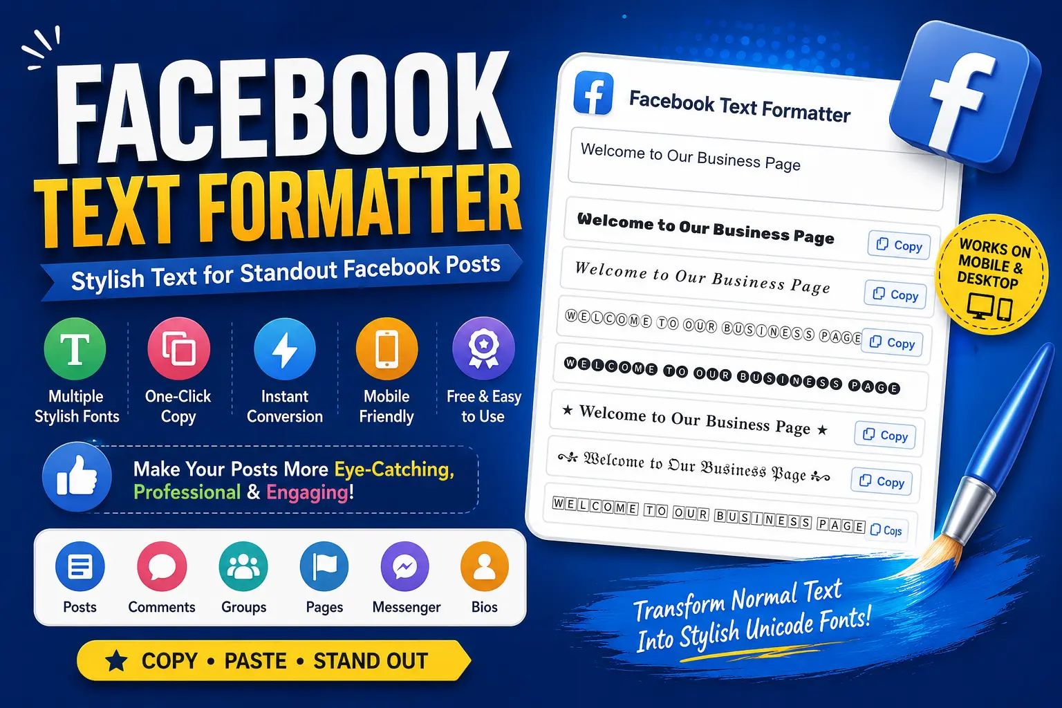 Facebook Text Formatter