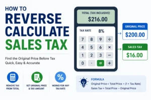 How to Reverse Calculate Sales Tax
