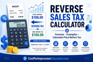 Reverse Sales Tax Calculator